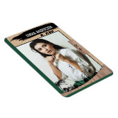 Rustic Karate Green Belt Wood Trading Card Magnet (Rechte Seite)