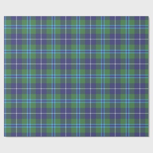 Rustic Kariert Classic Clan Douglas Tartan Geschenkpapier (Flach)