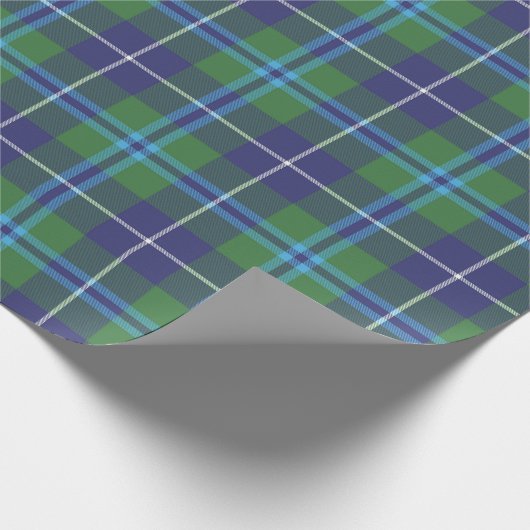 Rustic Kariert Classic Clan Douglas Tartan Geschenkpapier (Ecke)