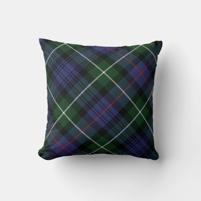 Rustic Kariert Green MacKenzie Tartan Kissen (Vorderseite)