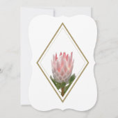 Rustic King Protea Wedding Einladungen (Rückseite)