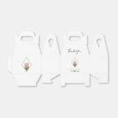 Rustic King Protea Wedding Geschenkschachtel (Ungefaltet)