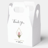 Rustic King Protea Wedding Geschenkschachtel (Geöffnet)