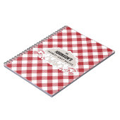 Rustic Kitchen Family Rezept Kochbuch Notizblock (Linke Seite)