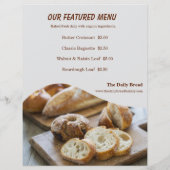 Rustic Kraft Bakery New Open Grand Opening Flyer (Hinten)