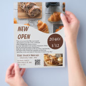Rustic Kraft Bakery New Open Grand Opening Flyer (Hand)