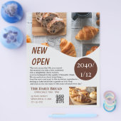 Rustic Kraft Bakery New Open Grand Opening Flyer (Einzeln)