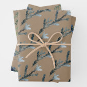Rustic Kraft Blue Spruce Juniper Branchen Berries Geschenkpapier Set (Beispiel)