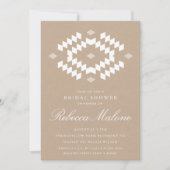 Rustic Kraft Boho Brautparty Einladung (Vorderseite)