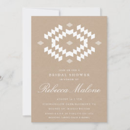 Rustic Kraft Boho Brautparty Einladung