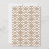 Rustic Kraft Boho Brautparty Einladung (Rückseite)