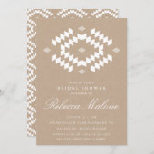 Rustic Kraft Boho Brautparty Einladung (Vorne/Hinten)