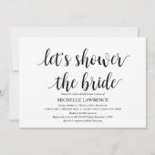 Rustic Kraft Bridal Dusche Einladungskarten (Vorderseite)