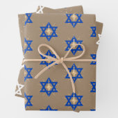 Rustic Kraft Bright Shining Star von David Hannuka Geschenkpapier Set (Beispiel)