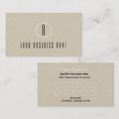 Rustic Kraft Brown Minimal Customer Loyalty Card Treuekarte (Vorne/Hinten)