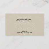 Rustic Kraft Brown Minimal Customer Loyalty Card Treuekarte (Rückseite)