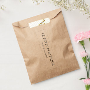 Rustic Kraft Business Name Boutique Beruflich Geschenktütchen