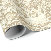 Rustic Kraft Christmas Woodland Animal Reindeer Geschenkpapier (Rolleneckpunkt)