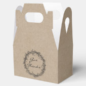 Rustic Kraft Danke Erntedank Gefallen Box Geschenkschachtel (Geöffnet)