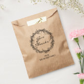 Rustic Kraft Danke Erntedank Gefallen Tasche Geschenktütchen (Versiegelt)