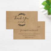 Rustic Kraft danke Ihnen für die Rabattkarte (Schreibtisch)
