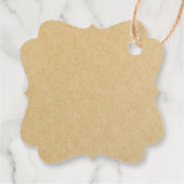 Rustic Kraft Die perfekte Gastgeschenk Hochzeit Ta Geschenkanhänger (Rückseite)