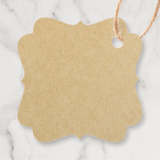 Rustic Kraft Die perfekte Gastgeschenk Hochzeit Ta Geschenkanhänger (Rückseite)