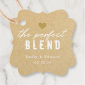 Rustic Kraft Die perfekte Gastgeschenk Hochzeit Ta Geschenkanhänger (Vorderseite)