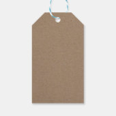 Rustic Kraft Driving Floral Vielen Dank Geschenkanhänger (Rückseite)