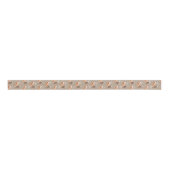 Rustic Kraft Elegant Snowy Red Fox Ripsband (Vorderseite)