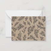 Rustic Kraft Erntedank Ich bin dankbar für Karte (Rückseite)