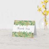 Rustic Kraft Eucalyptus Floral Vielen Dank Karte (Gelbe Blume)