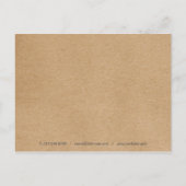 Rustic Kraft Eucalyptus Verlasse Business Vielen D Postkarte (Rückseite)