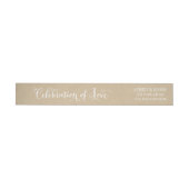 Rustic Kraft-Feier zur Hochzeitsadresse der Liebe (Person)