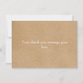 Rustic Kraft Fresh Meadow Blätter Vielen Dank Dankeskarte (Rückseite)