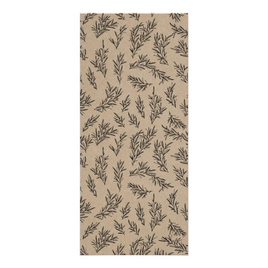 Rustic Kraft Give Danke Erntedank Dinner Menu Werbekarte (Hinten)