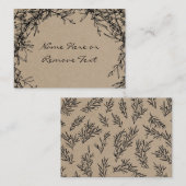 Rustic Kraft Give Danke Erntedank Platzkarte Begleitkarte (Vorne/Hinten)