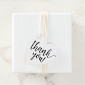 Rustic Kraft Heart Brautparty Danke, Script Geschenkanhänger (Beispiel)