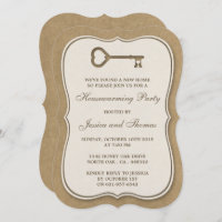 Rustic Kraft Heart Key Neue Zuhause Housewarming