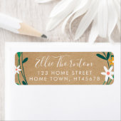 Rustic Kraft Hintergrundskriptname Rücksendeadress (Insitu)