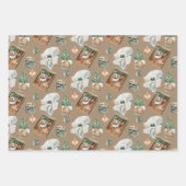 Rustic Kraft Hygge Gemütliches Weihnachtswinterdek Geschenkpapier Set (Vorderseite)