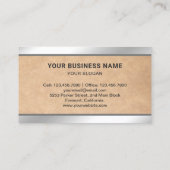 Rustic Kraft Laptop PC Computerreparatur Techniker Visitenkarte (Rückseite)