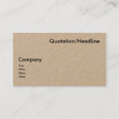 Rustic Kraft - Libra zodiac-Zeichen Visitenkarte (Rückseite)