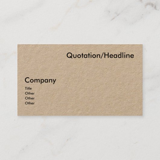 Rustic Kraft - Libra zodiac-Zeichen Visitenkarte (Rückseite)