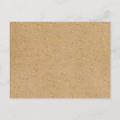 Rustic Kraft Liebe Herzkalender Save the Date Ankündigungspostkarte (Rückseite)