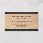 Rustic Kraft Logistics Transport Cargo Truck Visitenkarte (Rückseite)