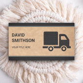 Rustic Kraft Logistics Transport Cargo Truck Visitenkarte