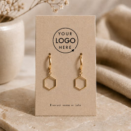 Rustic Kraft Logo Juwelierkarte Visitenkarte