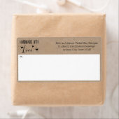 Rustic Kraft Look 2-in-1 Hin- und Rücksendeadresse (Insitu)
