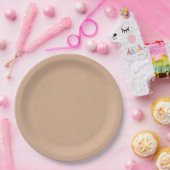 Rustic Kraft Look 9" Wegwerfplatte Pappteller (Party)